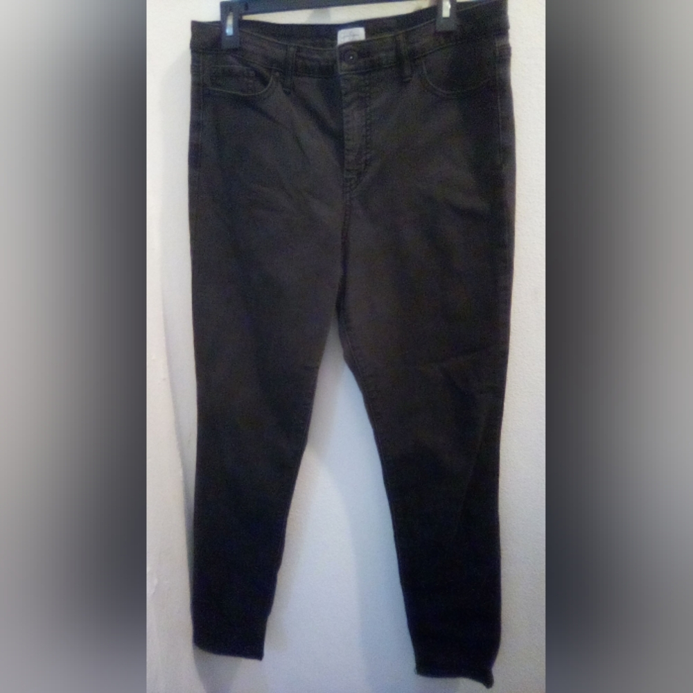 Jessica Simpson Skinny Charcoal Women Jeans Size 14 Neutral